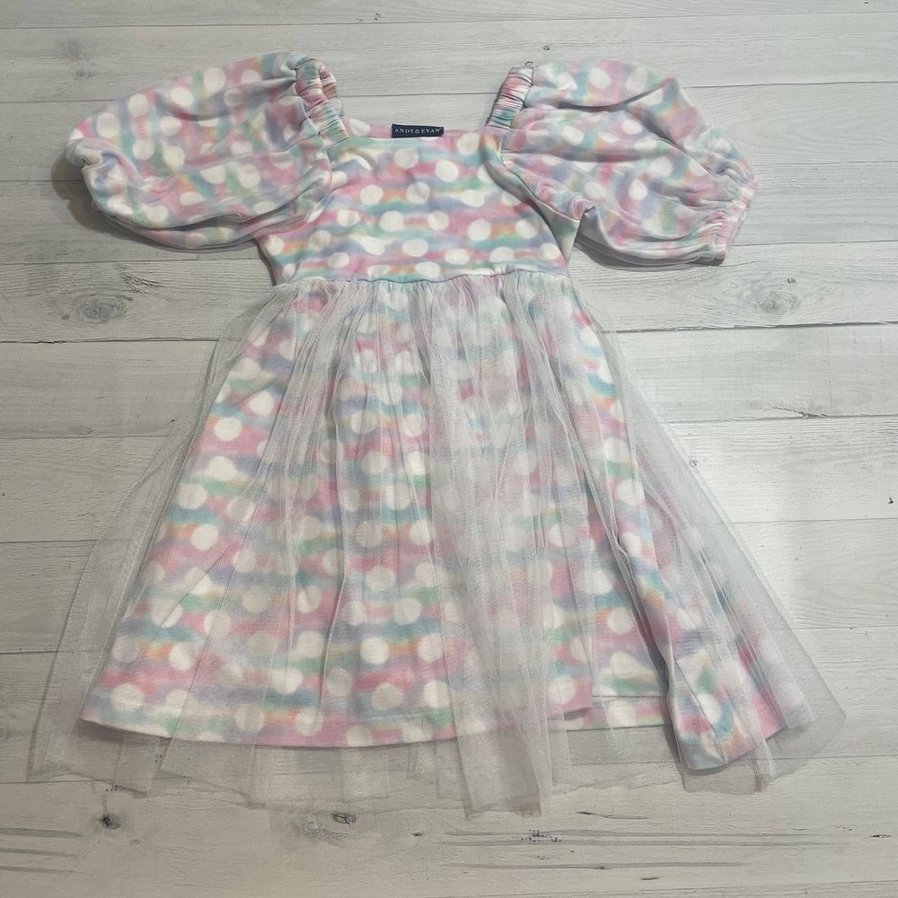 Andy‎ & Evan polka dot tulle dress 4T